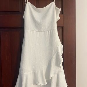 Lovely Day Asymmetrical White Dress